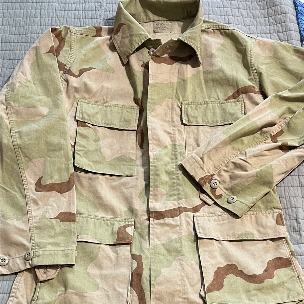 Vintage Adult Military Desert Camo Jacket
